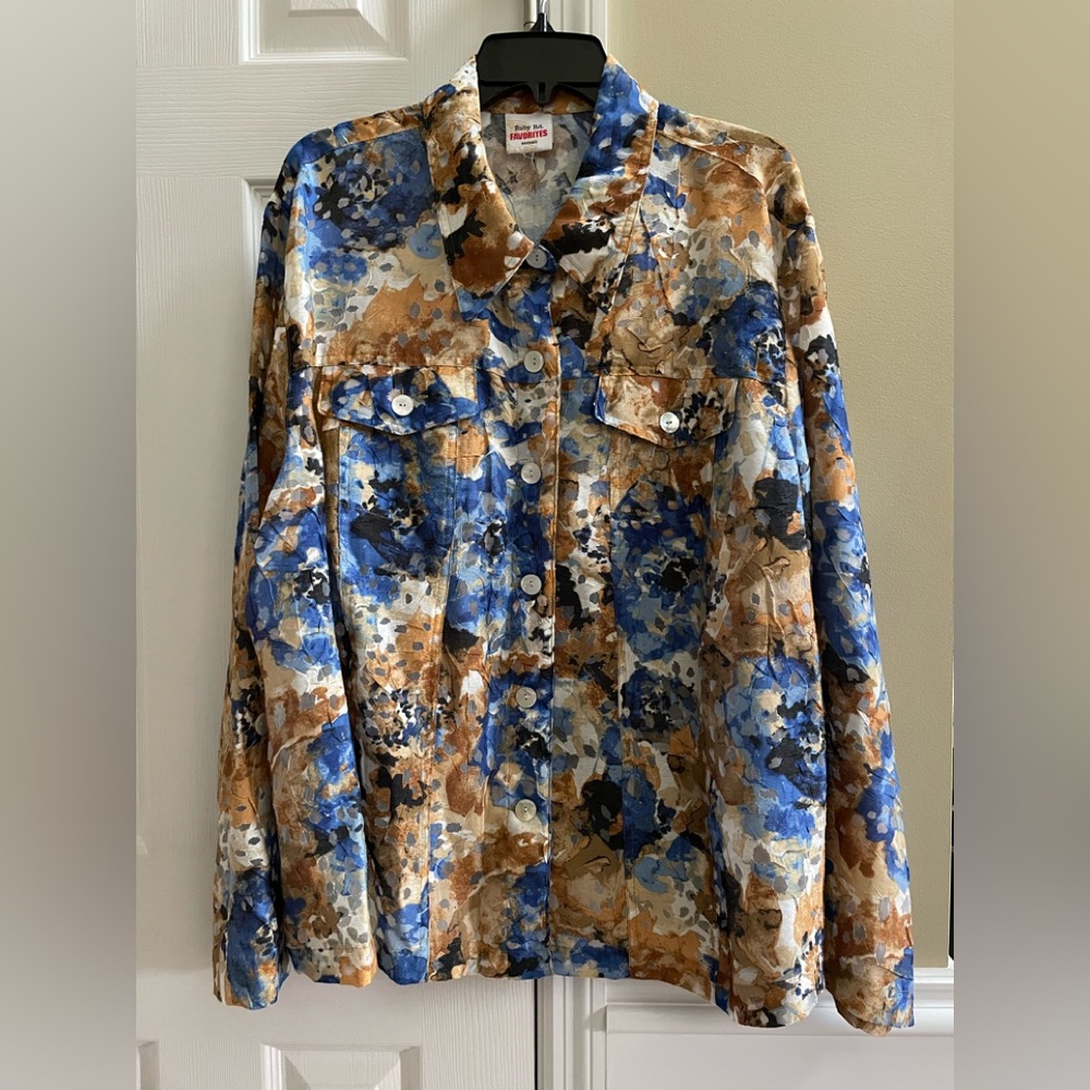 Ruby Road Multi Colored Muted Button-Up Shirt